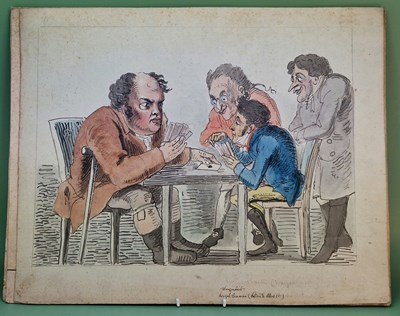 Lot 1288 - Fischer (early 19th century), four cartoons,...