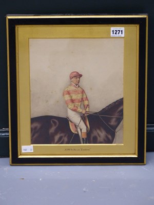 Lot 1271 - Late Victorian school, 'A White on Ladas', a...