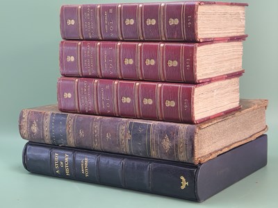 Lot 1455 - Leather bound books: Arnold Toynbee, 'A Study...