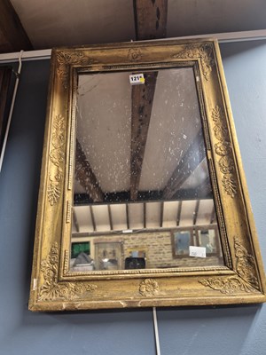 Lot 1215 - A rectangular mirror in a mid 19th century...