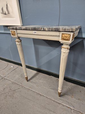 Lot 1278 - A small 19th-century console table with a...