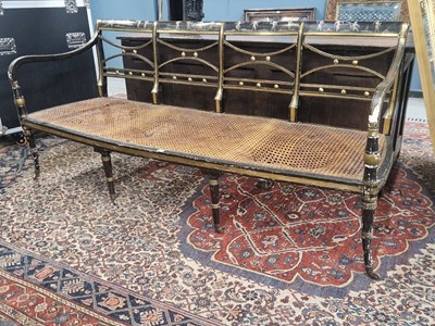 Lot 1275 - A good Regency chair back settee, the...