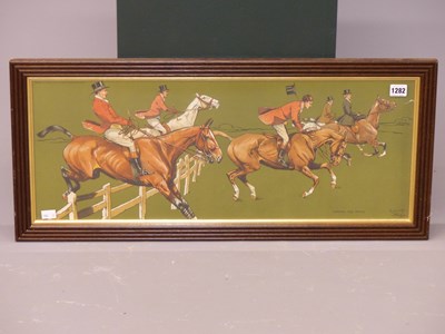 Lot 1282 - A pair of hunting prints after M Dorothy Hardy