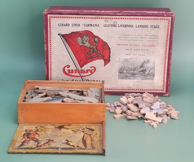 Lot 101 - Pastimes of the past. Two wonderful Jigsaw...