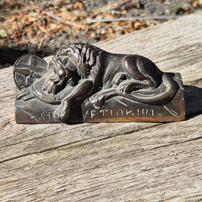 Lot 109 - The Lion of Lucerne. An early 20th-century...