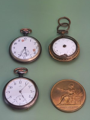 Lot 1031 - A fusee pocket watch in a gilt metal pair case,...