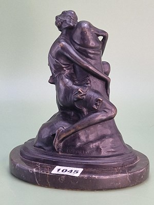 Lot 1045 - After Bruno Zach (1891-1935), a bronze group...