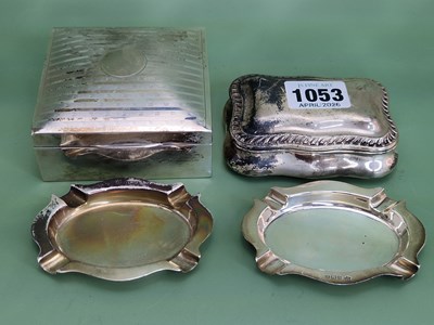Lot 1053 - A silver tobacco or snuff box, Birmingham 1900,...