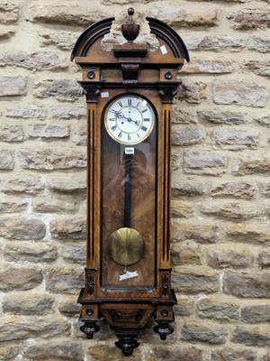 Lot 1091 - A partially ebonised glazed walnut cased...