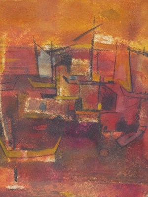 Lot 1304 - Thomas Yeo (b. 1936) ARR., abstract buildings,...