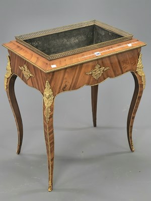 Lot 1308 - An ormolu-mounted kingwood planter table with...