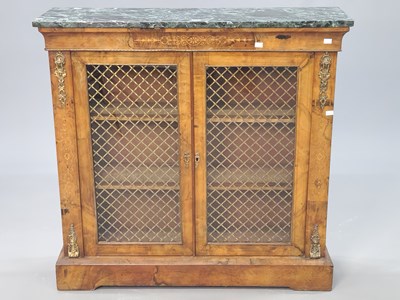 Lot 1309 - A 19th century variegated green marble topped...