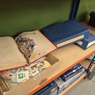 Lot 510 - Loose postage stamps and others in albums
