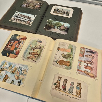 Lot 530 - Two albums of early 20th century postcards to...