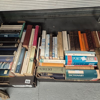 Lot 532 - Books: novels, dictionaries, biographies and...