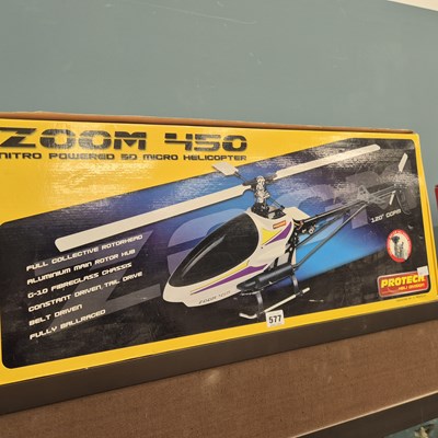 Lot 577 - A boxed Protech Zoom 450 helicopter
