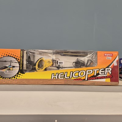 Lot 591 - A boxed Syma helicopter with remote