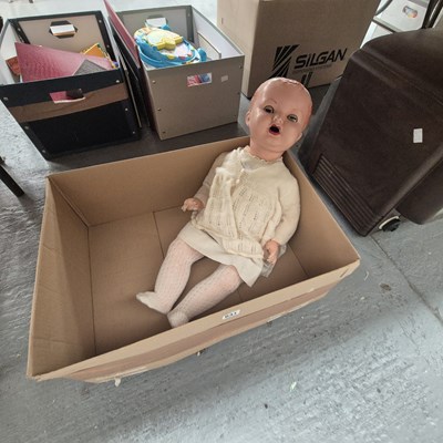 Lot 631 - An early 20th century composition headed doll