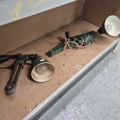 Lot 638 - Two wall mounting angle poise lamps