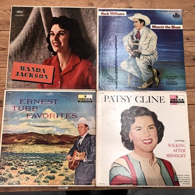 Lot 708 - Country Music, approximately 100 LP Records,...