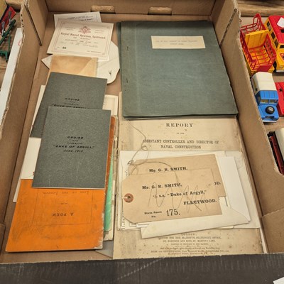 Lot 642 - A quantity of printed naval ephemera to...