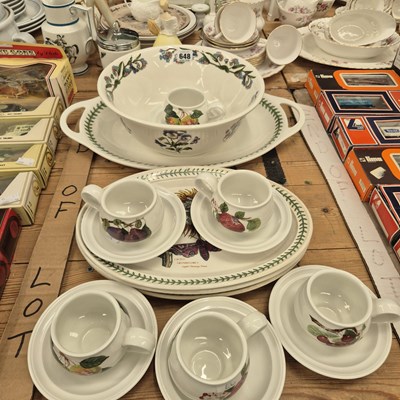 Lot 648 - A set of 6 Portmerion 'Pomona' coffee cups,...