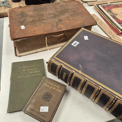 Lot 657 - An 18th and a 19th century family bible...