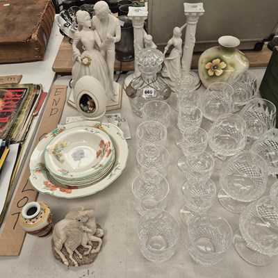 Lot 660 - A Waterford 'Colleen' part drinking set, a...