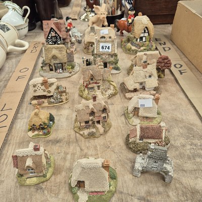 Lot 674 - A collection of Lilliput Lane cottages, two...