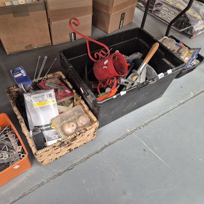 Lot 698 - Door locks and furniture, a Christmas tree...