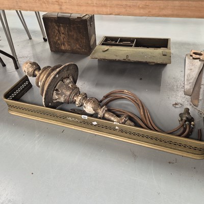 Lot 797 - An eight branch chandelier together with a...