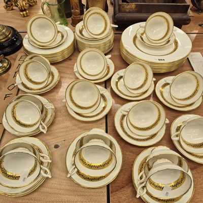 Lot 804 - Coalport 'Citation' tea cups, soup bowls and...