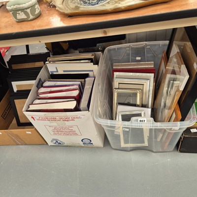 Lot 807 - Frames, albums to take photographs, sets of...