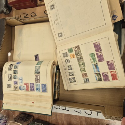 Lot 815 - Three stamp albums together with loose stamps