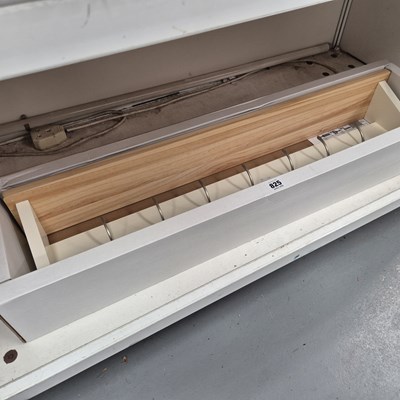 Lot 825 - A modern hall shelf with seven coat hooks...