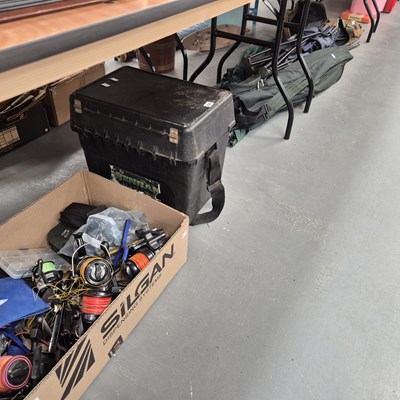 Lot 827 - Fishing reels, rods and equipment