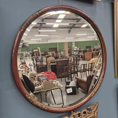 Lot 17 - A circular Ø 60cm and two rectangular wall...