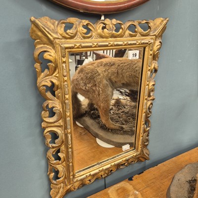 Lot 19 - A small gilt framed wall mirror 50 × 37cm