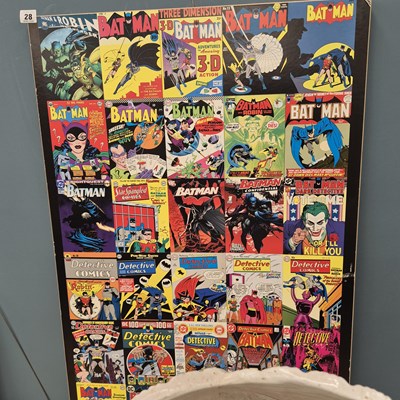 Lot 28 - A Batman comic cover collage print