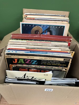 Lot 713 - Jazz/Blues/Pop approximately ninety LP Records...