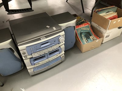 Lot 719 - A Goodmans midi system 2710B, sheet music,...