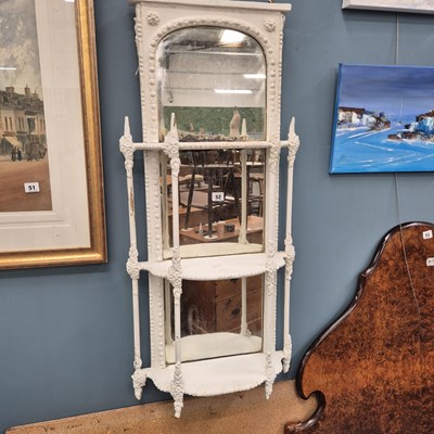 Lot 52 - A Victorian wall mirror H 102 W 48 D 16cm