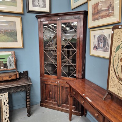 Lot 73 - A large 19th century floor-standing corner...