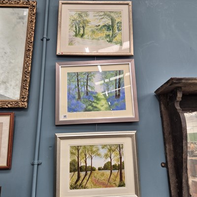 Lot 77 - Three 20th century art works depicting...