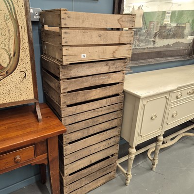 Lot 78 - Five vintage fruit crates