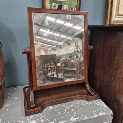 Lot 86 - A Victorian swing mirror and two wall mirrors