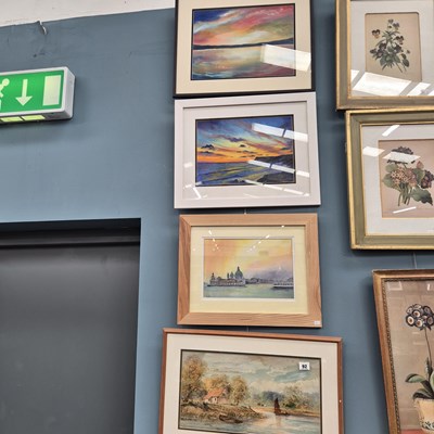 Lot 92 - Four various antique and later paintings
