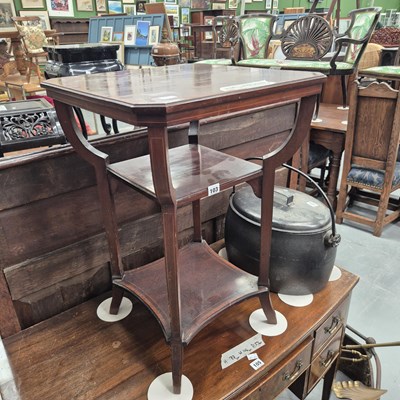 Lot 103 - A late 19th/early 20th century mahogany...