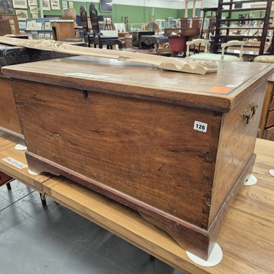 Lot 126 - A 19th century blanket box H 48 W 90 D 55cm