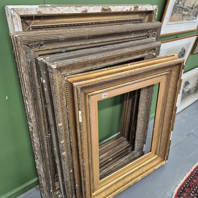 Lot 155 - A group of 19th century picture frames
